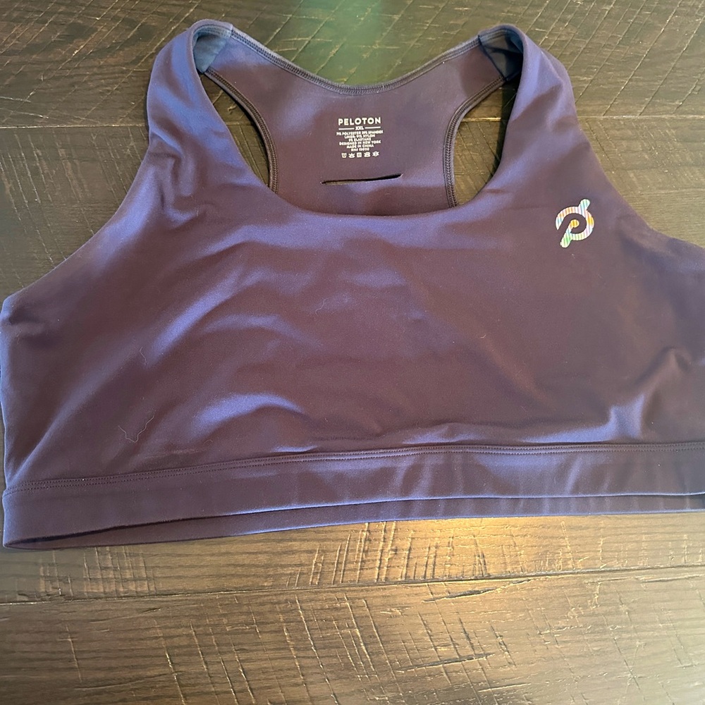 Peloton Dark Grey Sports Bra